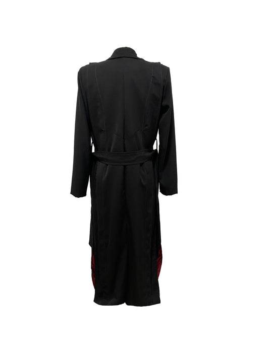 Blood black trench coat