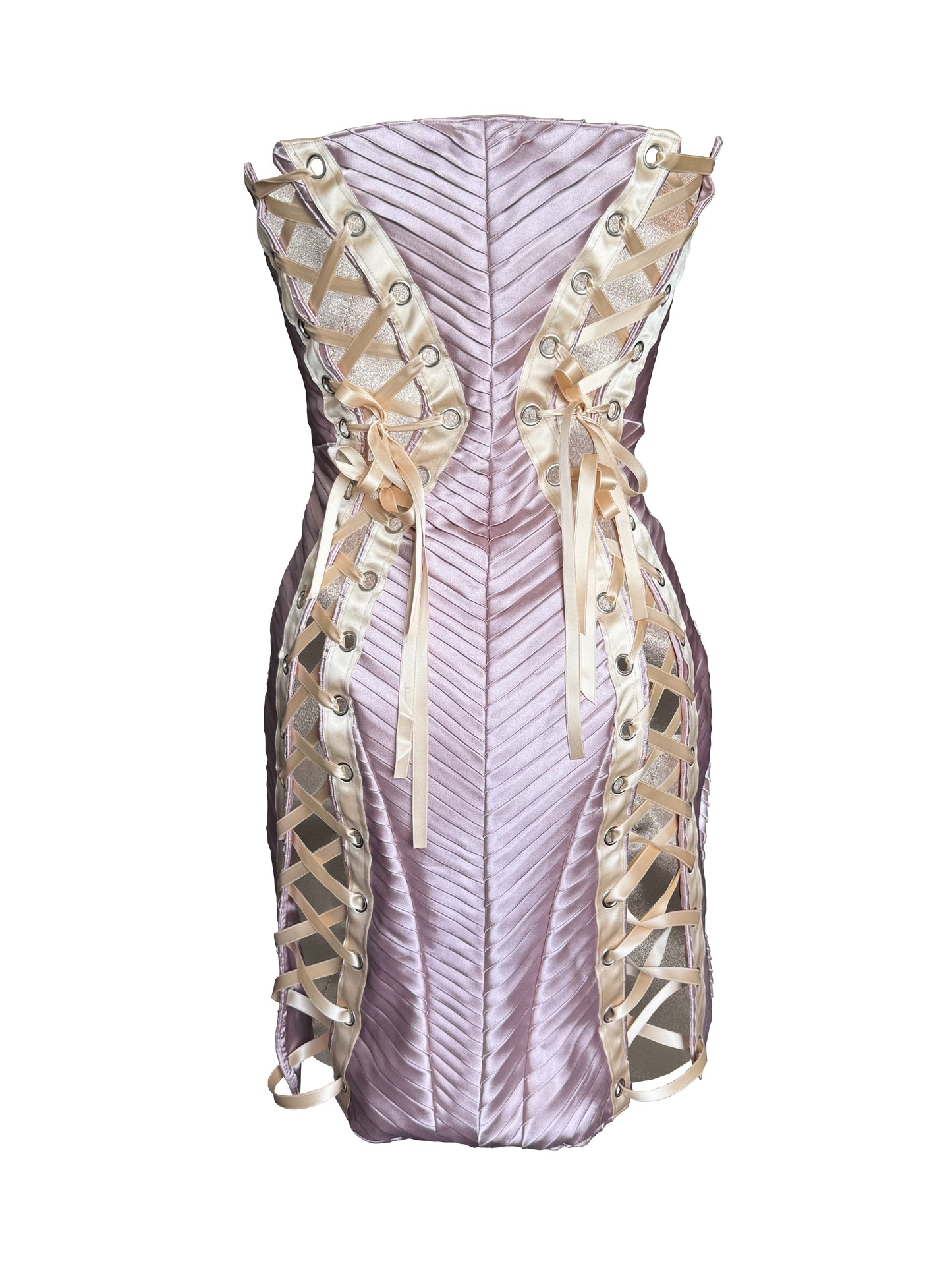 Pleated mini dress