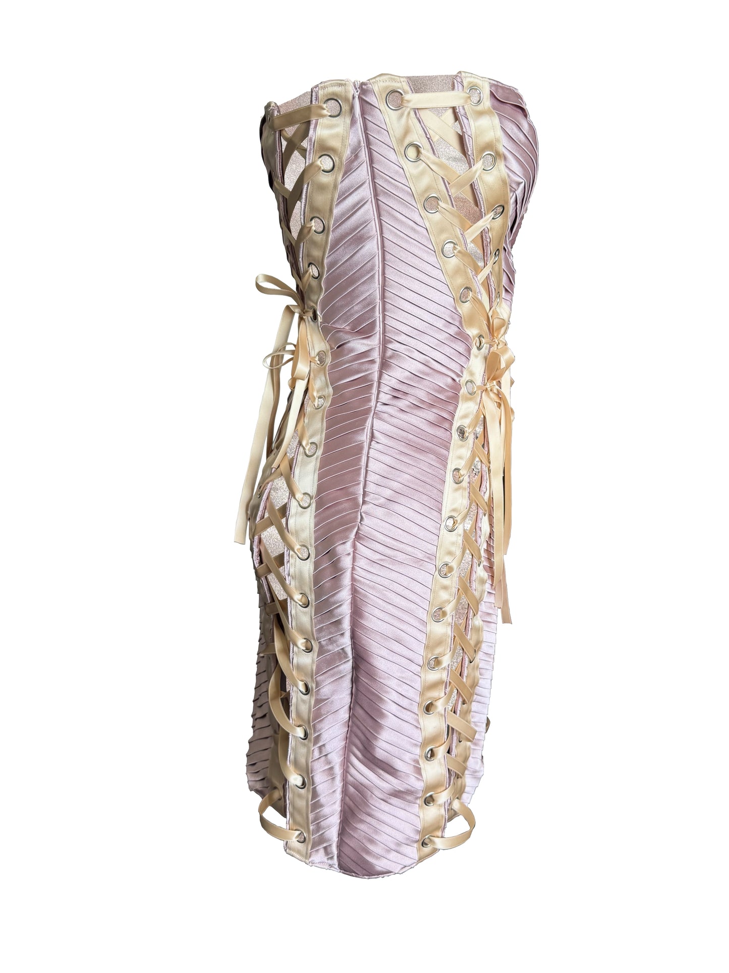Pleated mini dress