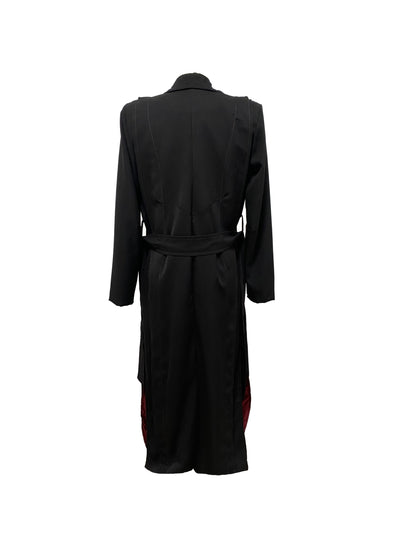 Blood black trench coat