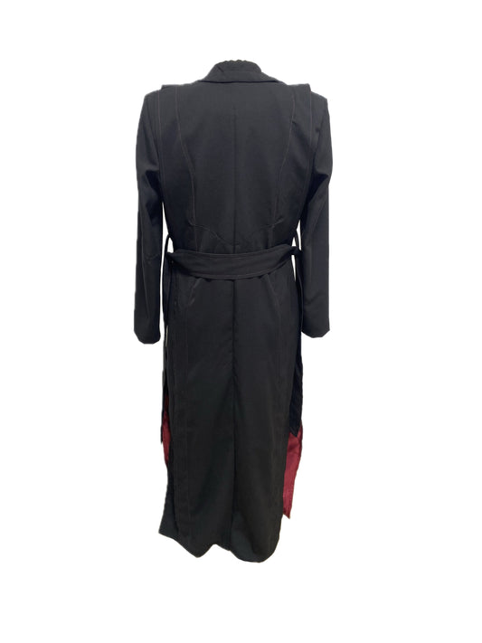 Blood black trench coat