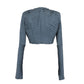 Gunmetal cropped jacket